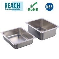 stainless steel ice cream pan